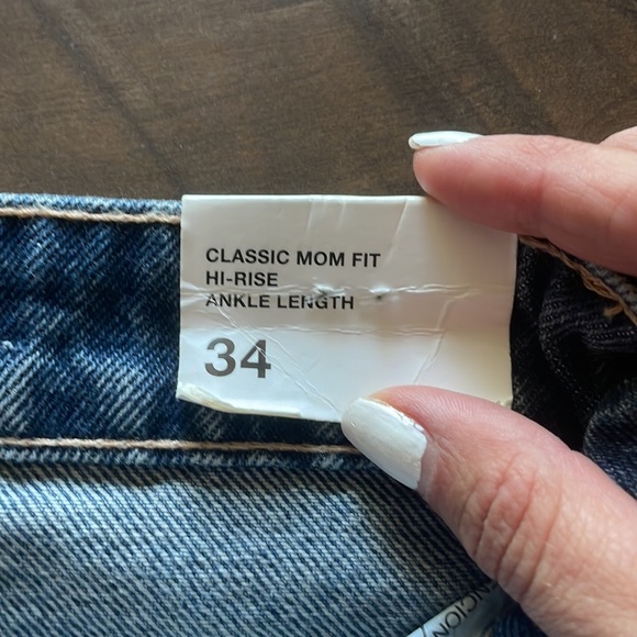 ZARA Mom fit high rise jeans ankle length NWT - Picture 5 of 6